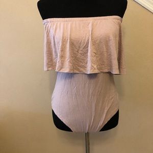 ✨Ruffled Nude Body Suit✨